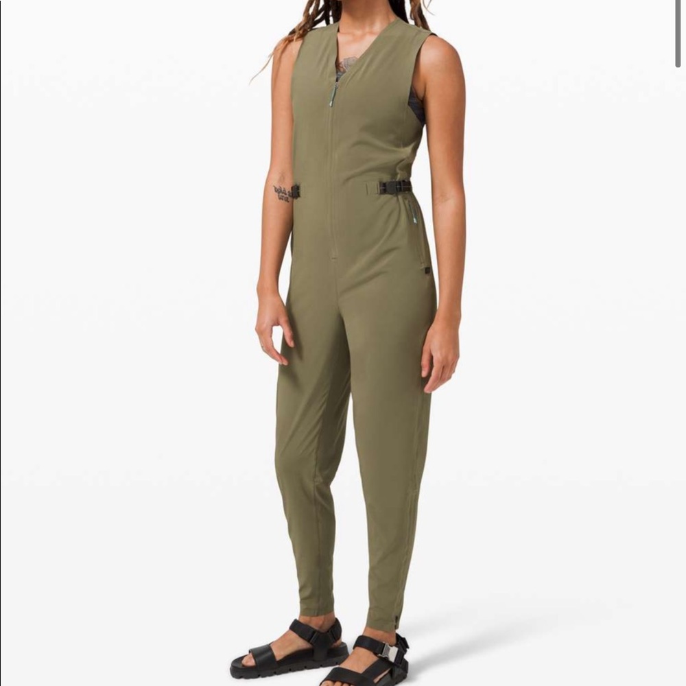 Lululemon LAB Saralu Jumpsuit Green Sz Small S